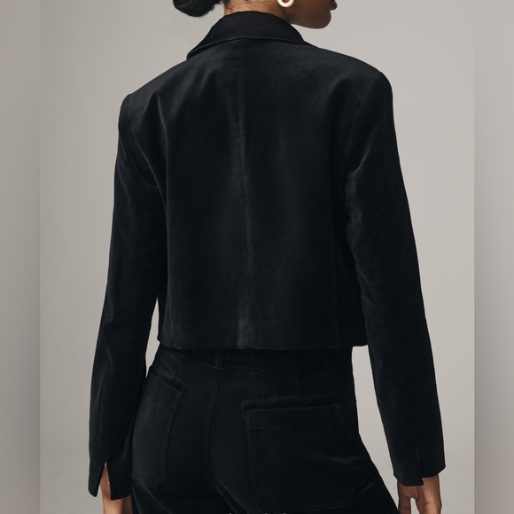 Maeve Velvet cropped tux blazer, new with tags size XL - Picture 5 of 7